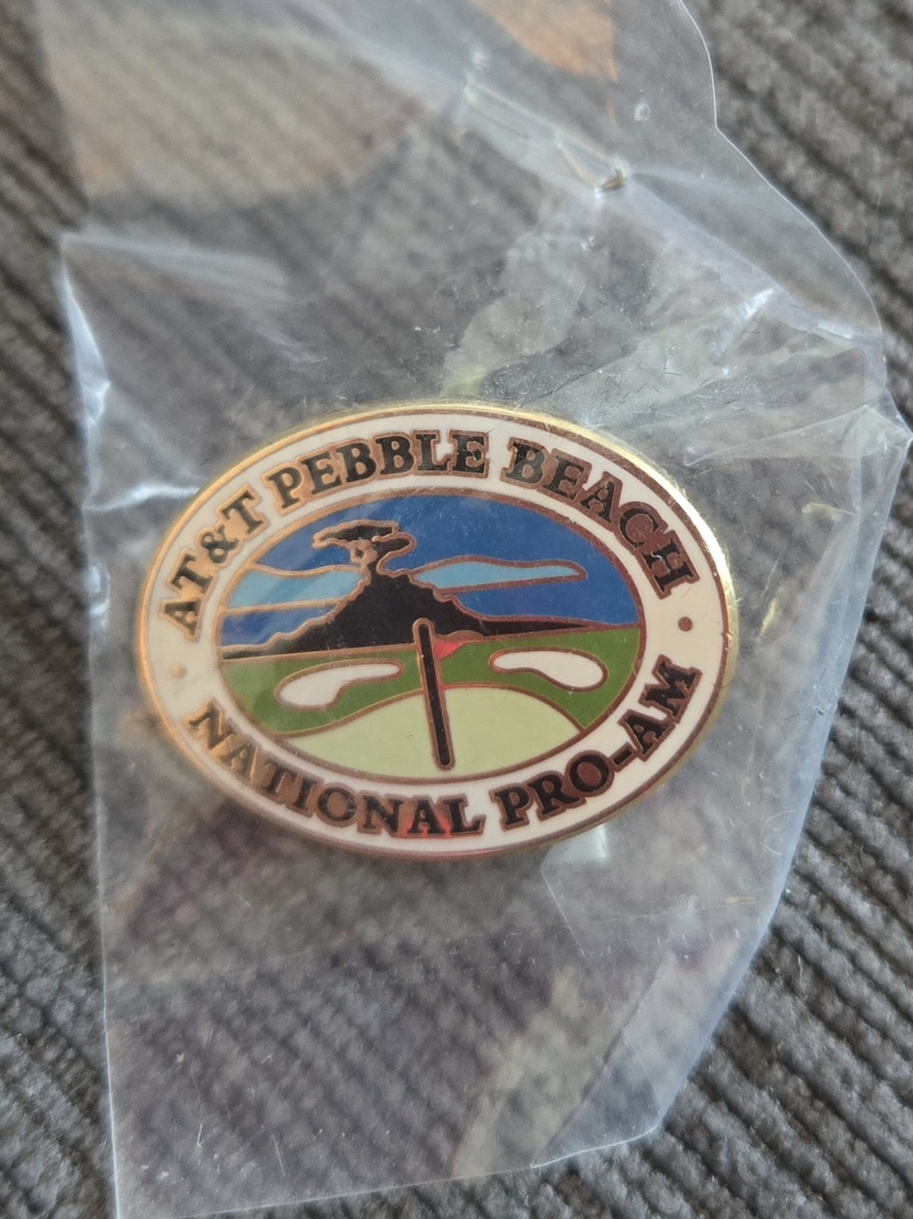 Pebble Beach National Pro-Am Golf Enamel Pin - Multicolor